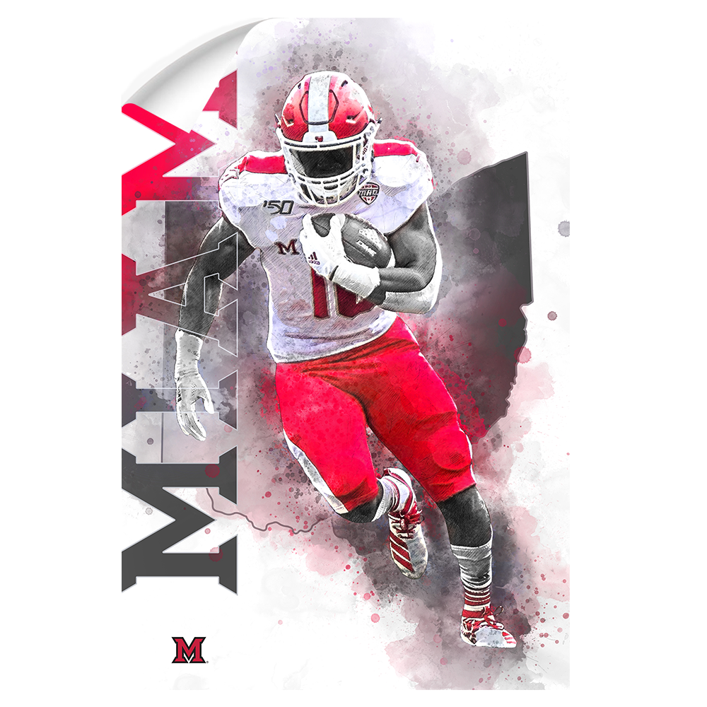 Miami RedHawks<sub>&reg;</sub> - Miami Football - College Wall Art#Canvas