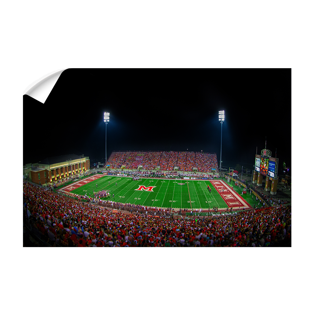 Miami RedHawks<sub>&reg;</sub> - Yager Stadium - College Wall Art#Canvas