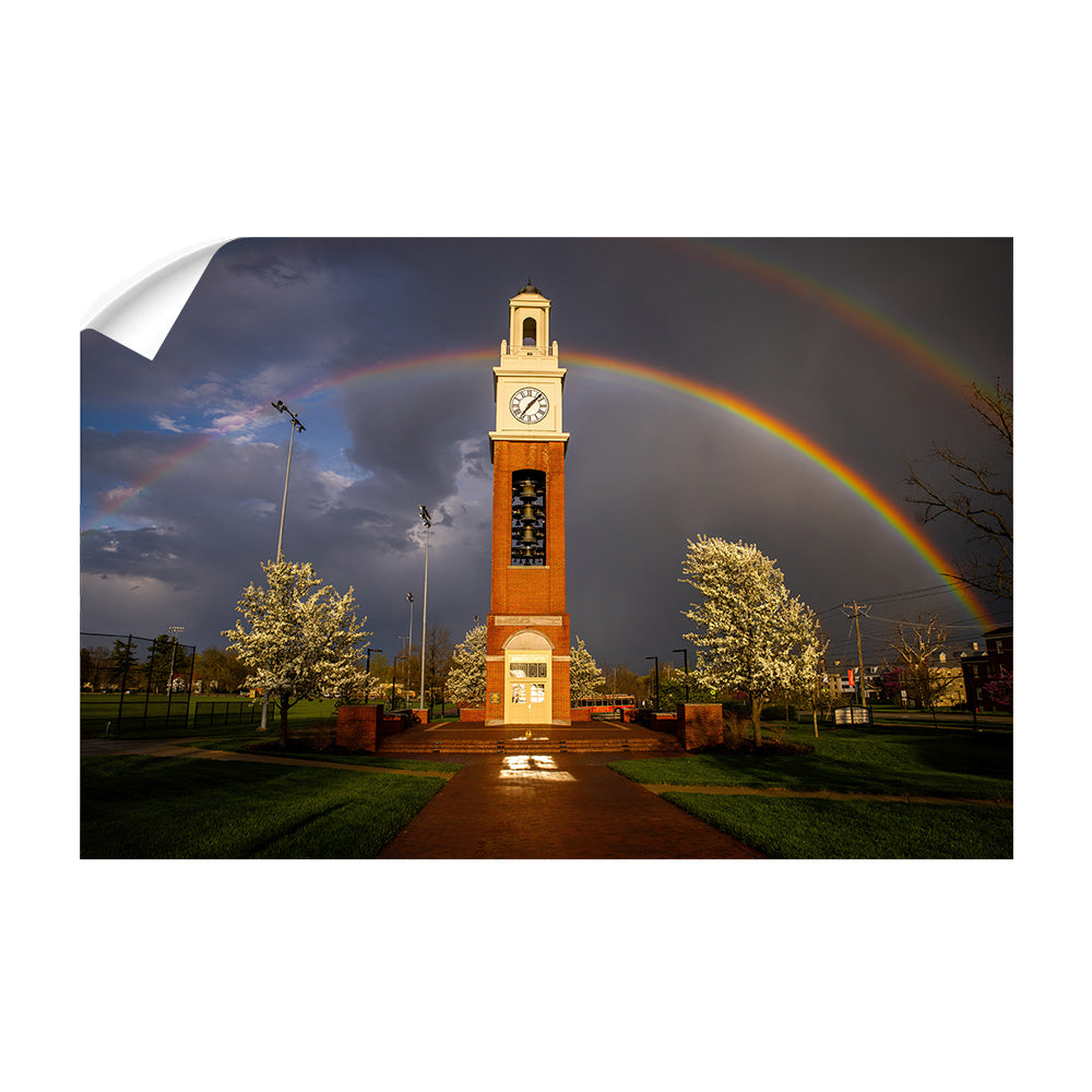 Miami RedHawks<sub>&reg;</sub> - Miami University Bell Tower Rainbow - College Wall Art #Canvas