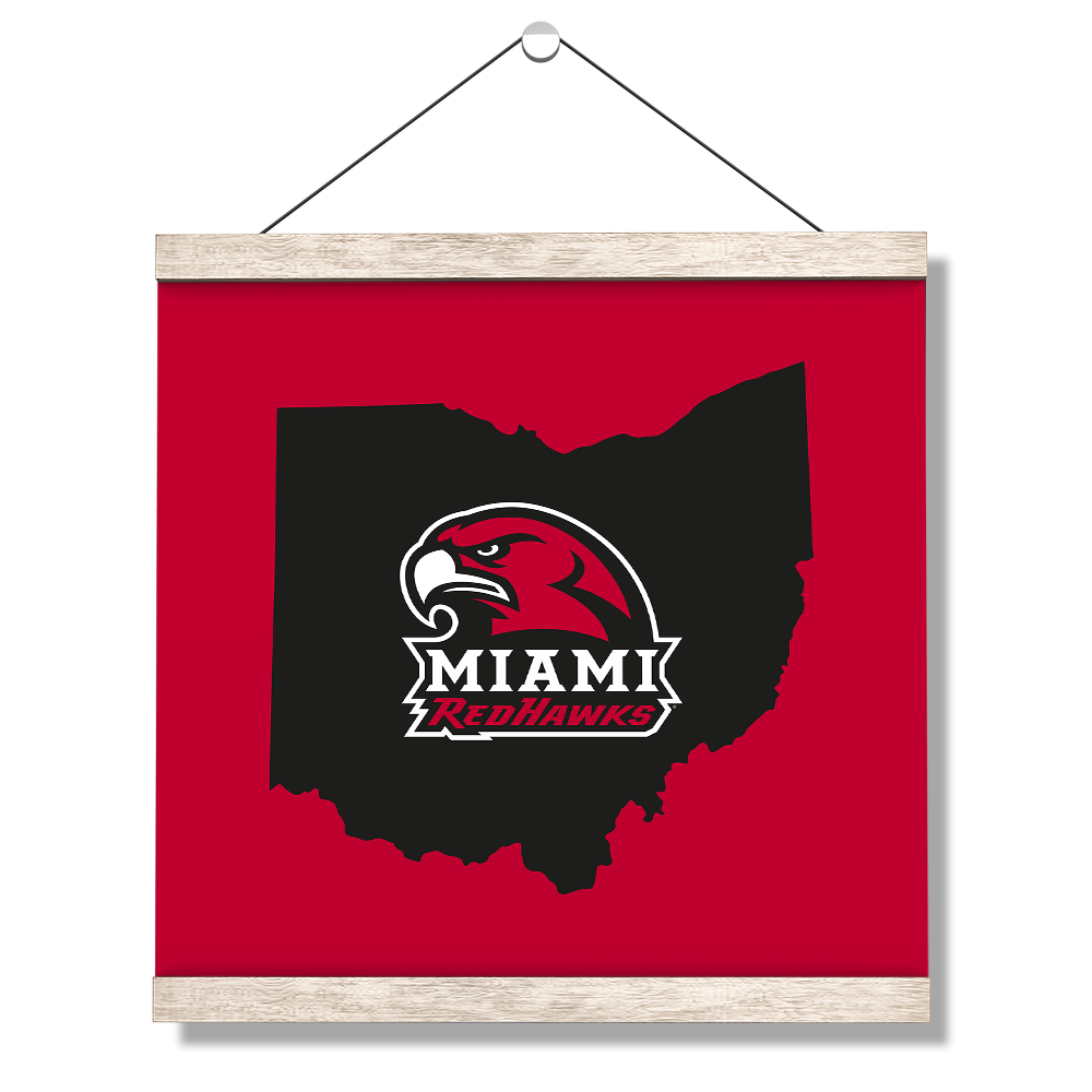 Miami RedHawks<sub>&reg;</sub> - RedHawks<sub>&reg;</sub> - College Wall Art#Canvas
