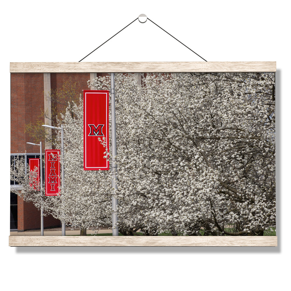Miami RedHawks<sub>&reg;</sub> - Miami Cherry Blossoms - College Wall Art #Canvas