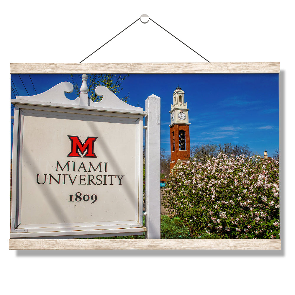 Miami RedHawks<sub>&reg;</sub> - Miami University 1809 Spring - College Wall Art #Canvas