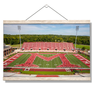 Miami RedHawks - Love and Honor Celebration Miami M - College Wall Art #Hanging Canvas