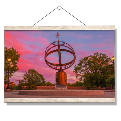 Miami RedHawks - Sundial Sunset - College Wall Art #Hanging Canvas