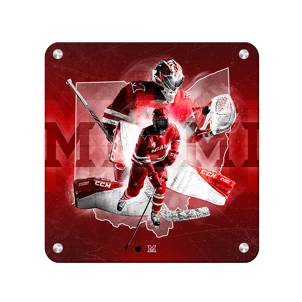 Miami RedHawks<sub>&reg;</sub> - Miami RedHawks<sub>&reg;</sub> Hockey - College Wall Art#Canvas