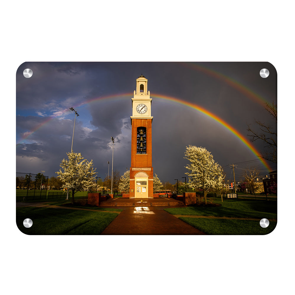 Miami RedHawks<sub>&reg;</sub> - Miami University Bell Tower Rainbow - College Wall Art #Canvas