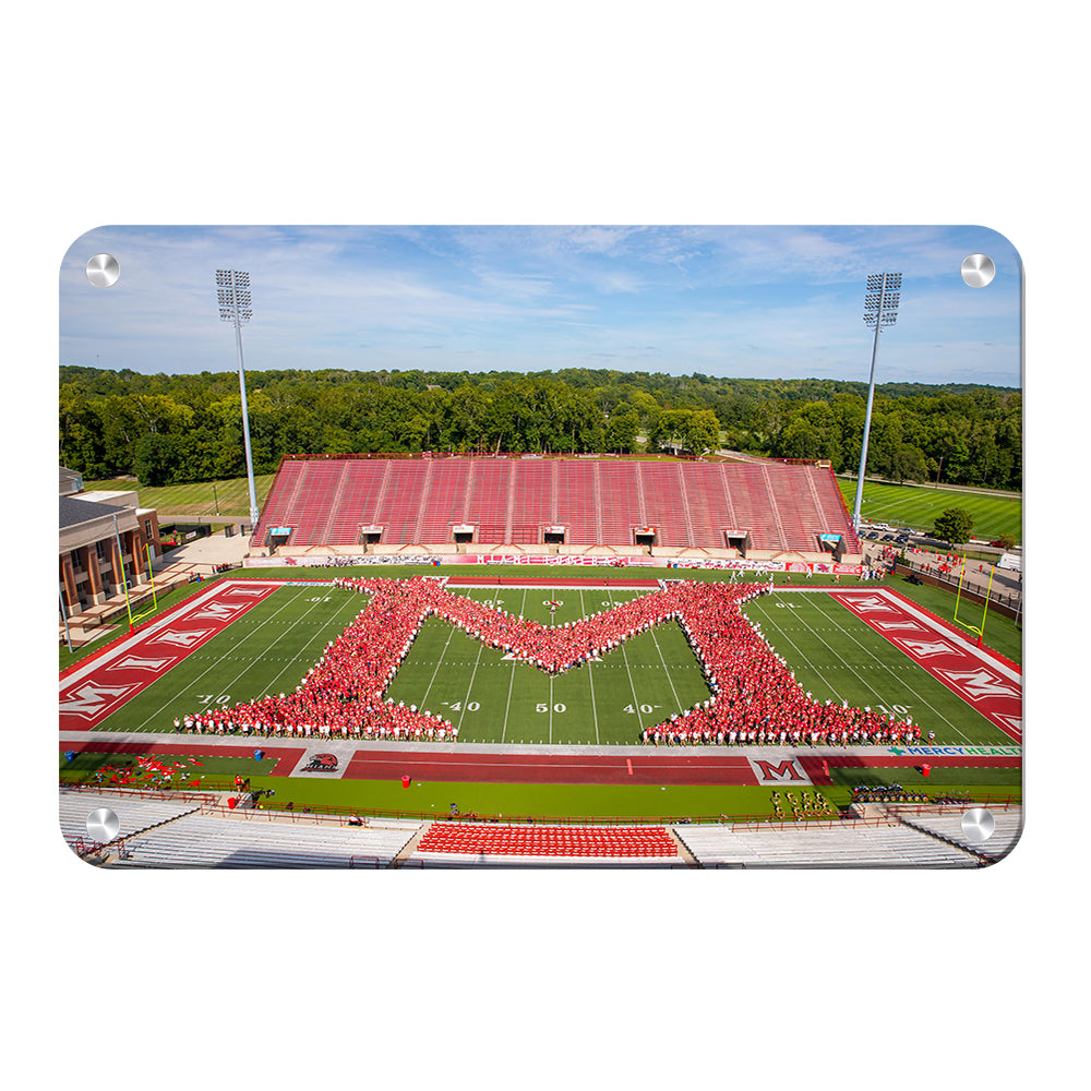 Miami RedHawks - Love and Honor Celebration Miami M - College Wall Art #Canvas