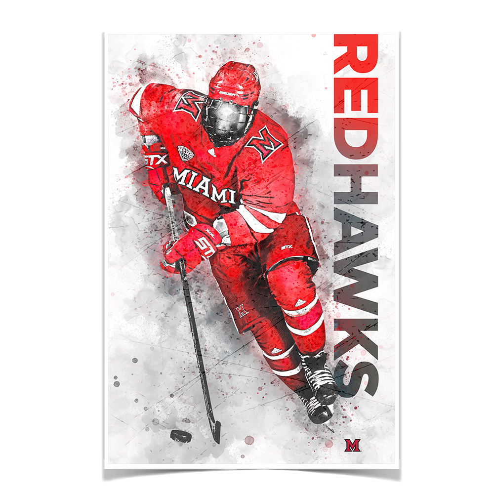 Miami RedHawks<sub>&reg;</sub> - RedHawks<sub>&reg;</sub> Hockey - College Wall Art#Canvas