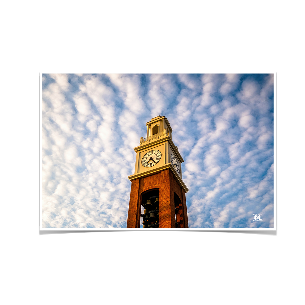 Miami RedHawks<sub>&reg;</sub> - Pulley in the Clouds - College Wall Art#Canvas