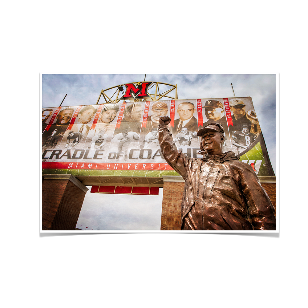 Miami RedHawks<sub>&reg;</sub> - Cradle of Coaches - College Wall Art#Canvas