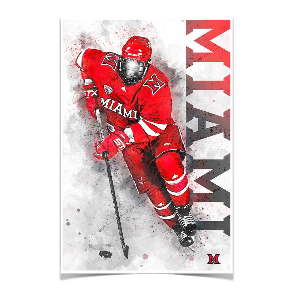 Miami RedHawks<sub>&reg;</sub> - Miami Hockey - College Wall Art#Canvas