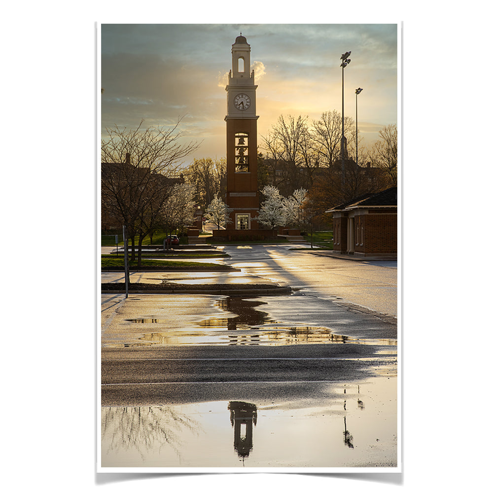 Miami RedHawks - Bell Tower Reflections - College Wall Art #Canvas