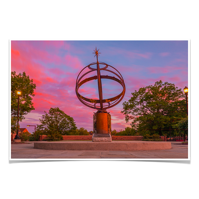 Miami RedHawks - Sundial Sunset - College Wall Art #Poster