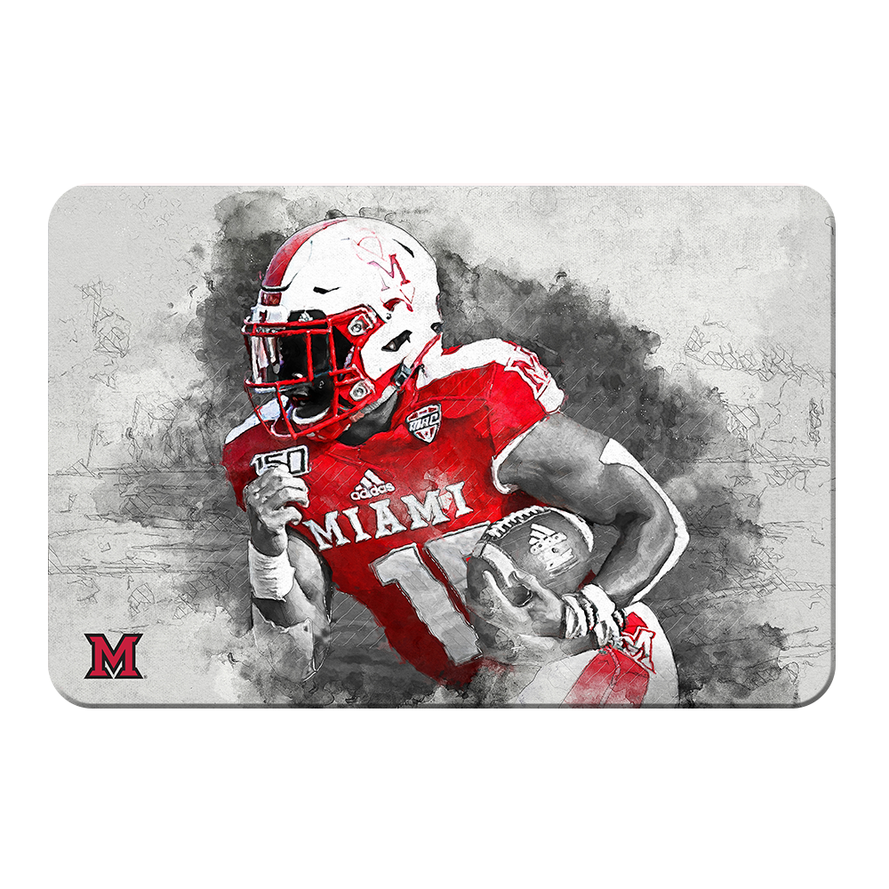 Miami RedHawks<sub>&reg;</sub> - Miami Football Paint - College Wall Art#Canvas