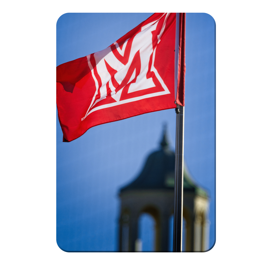 Miami RedHawks<sub>&reg;</sub> - Miami Flag - College Wall Art#Canvas
