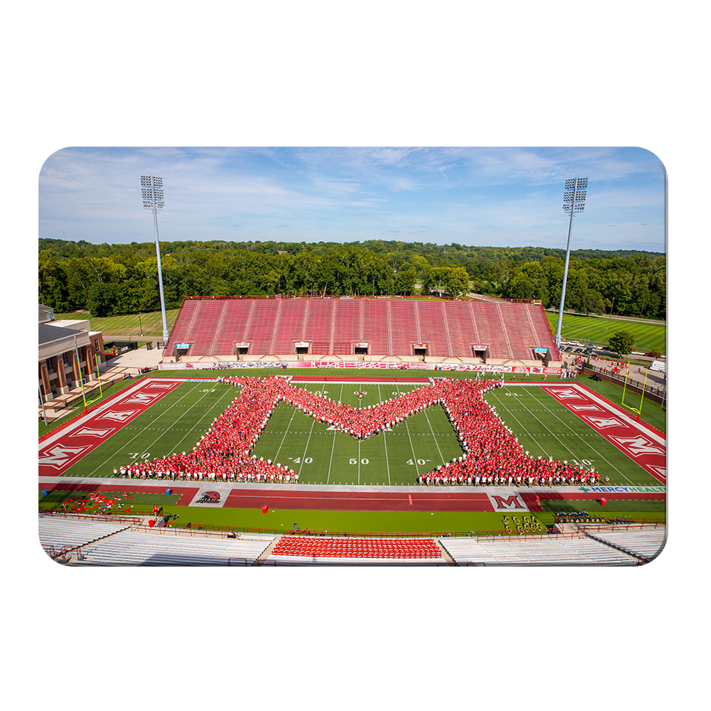 Miami RedHawks - Love and Honor Celebration Miami M - College Wall Art #Canvas