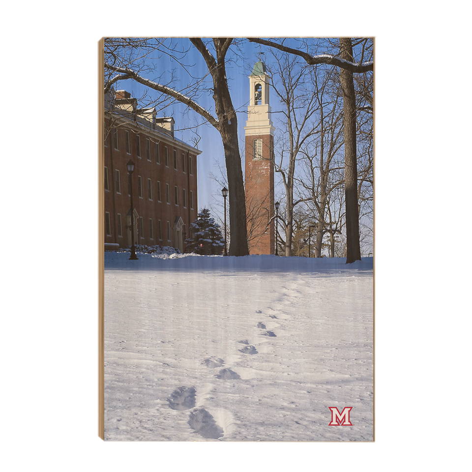 Miami RedHawks<sub>&reg;</sub> - Bela Winter Tracks - College Wall Art#Canvas