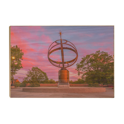 Miami RedHawks - Sundial Sunset - College Wall Art #Wood