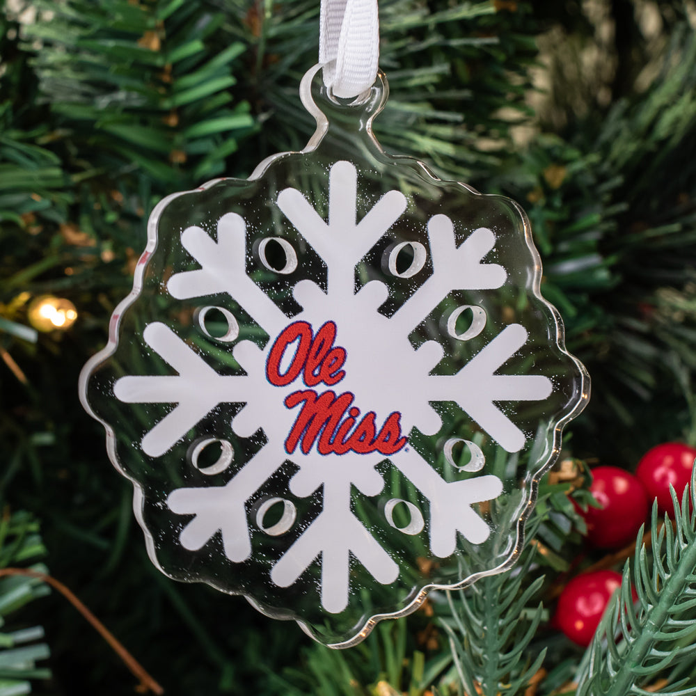 Ole Miss Rebels - Ole Miss Snowflake Ornament