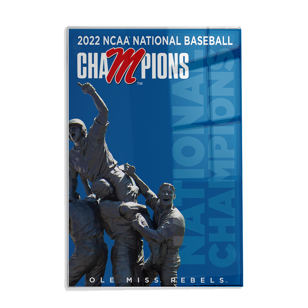 Ole Miss Rebels - National Baseball Champions Ole Miss - College Wall Art #Canvas