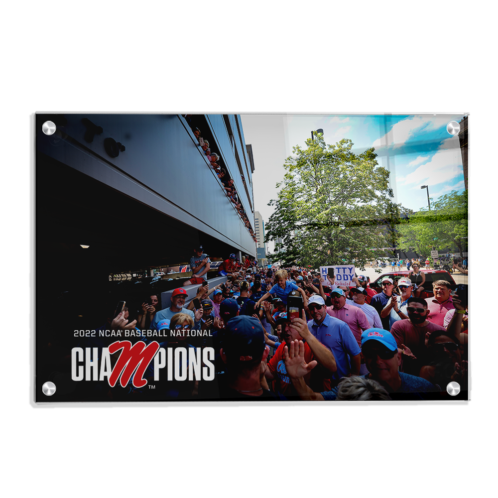 Ole Miss Rebels - CWS Walk of Champions - College Wall Art #Canvas