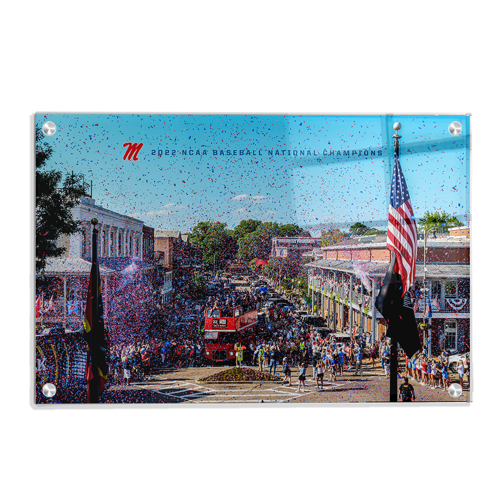 Ole Miss Rebels - 2022 Parade of Baseball National Champions - College Wall Art #Canvas