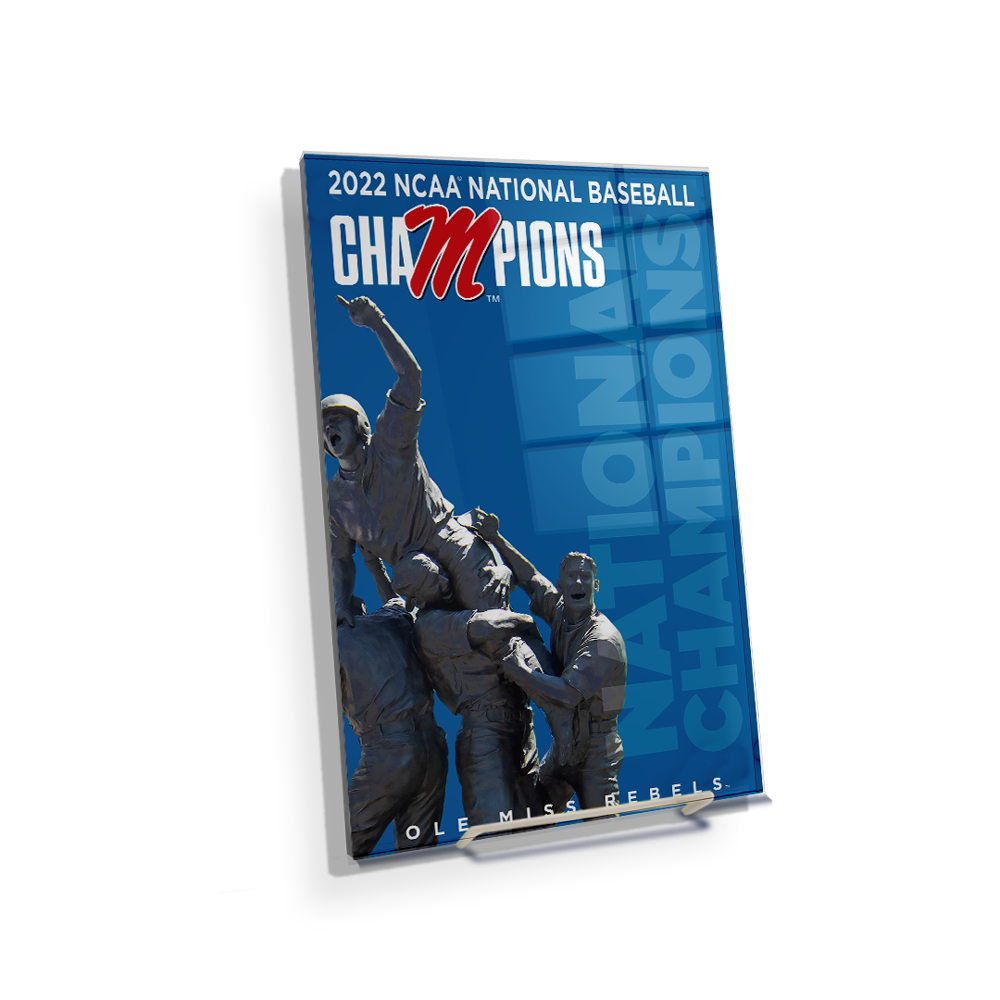 Ole Miss Rebels - National Baseball Champions Ole Miss - College Wall Art #Canvas