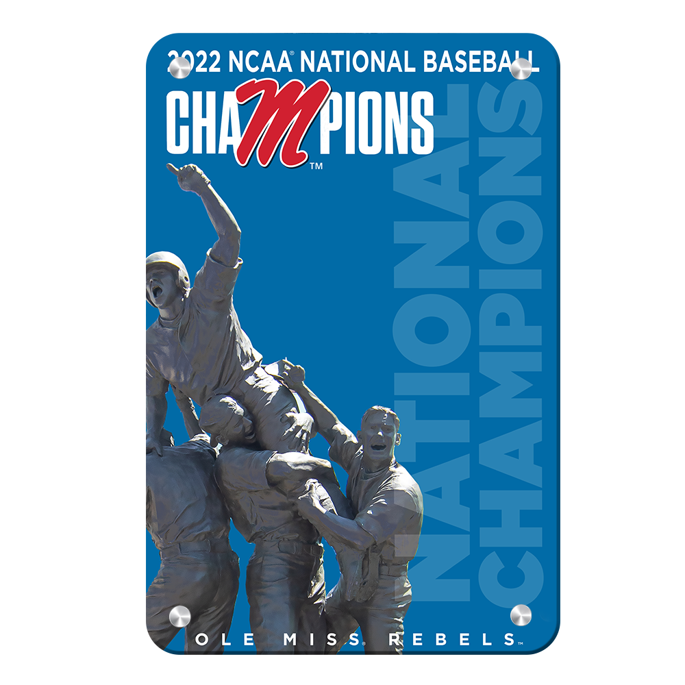 Ole Miss Rebels - National Baseball Champions Ole Miss - College Wall Art #Canvas
