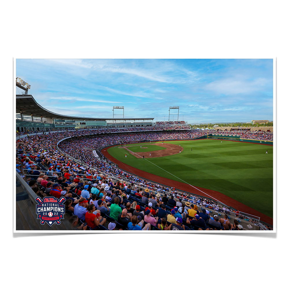 Ole Miss Rebels - CWS Game Day - College Wall Art #Canvas