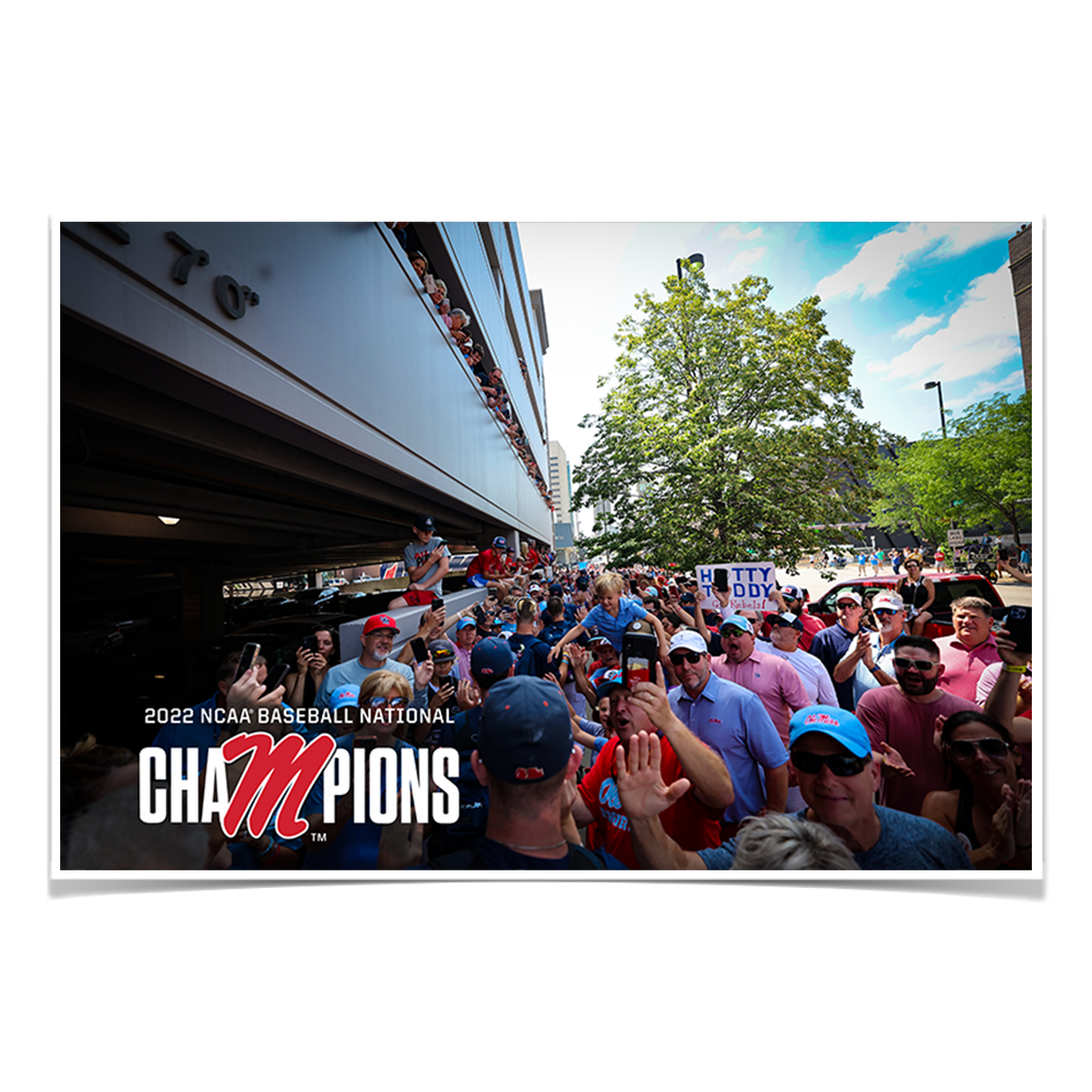 Ole Miss Rebels - CWS Walk of Champions - College Wall Art #Canvas