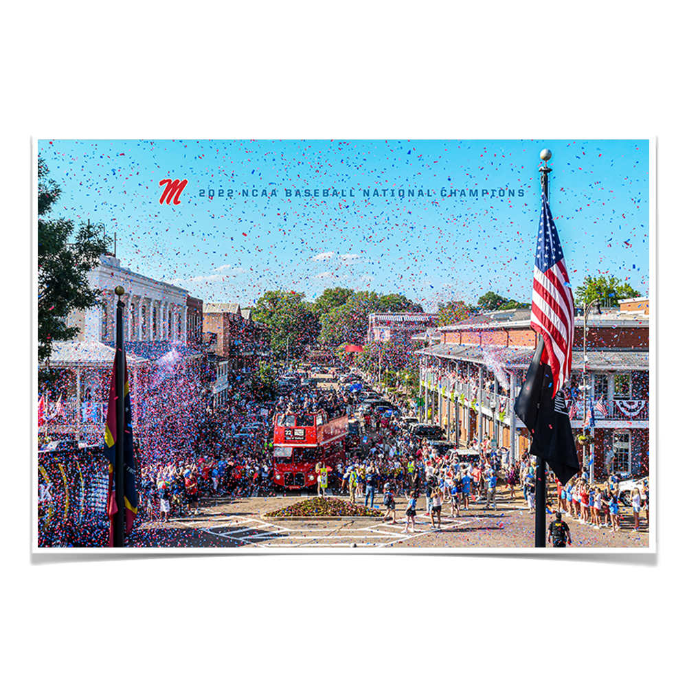 Ole Miss Rebels - 2022 Parade of Baseball National Champions - College Wall Art #Canvas