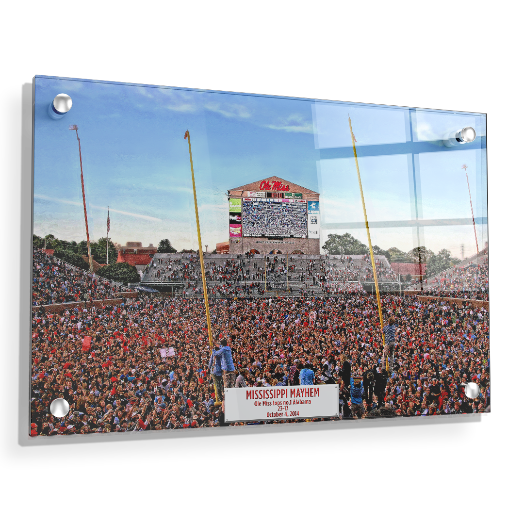 Ole Miss Rebels - Mississippi Mayhem - College Wall Art #Canvas