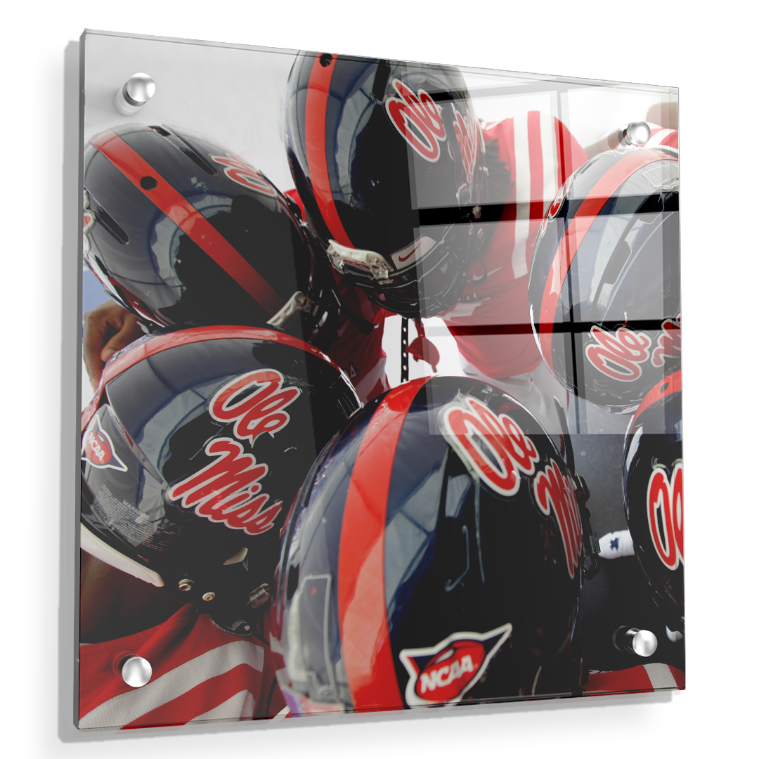 Ole Miss Rebels - Huddle - College Wall Art #Canvas