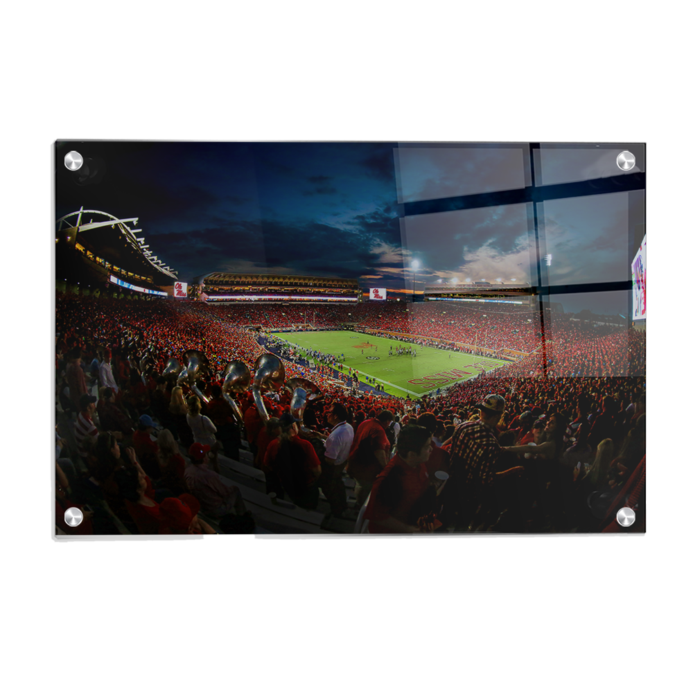 Ole Miss Rebels - Sunset Over Vaught-Hemingway - College Wall Art #Canvas