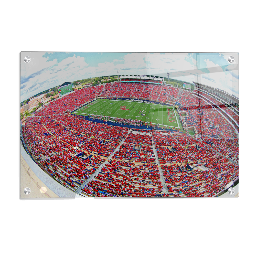 Ole Miss Rebels - Red Out - College Wall Art #Canvas
