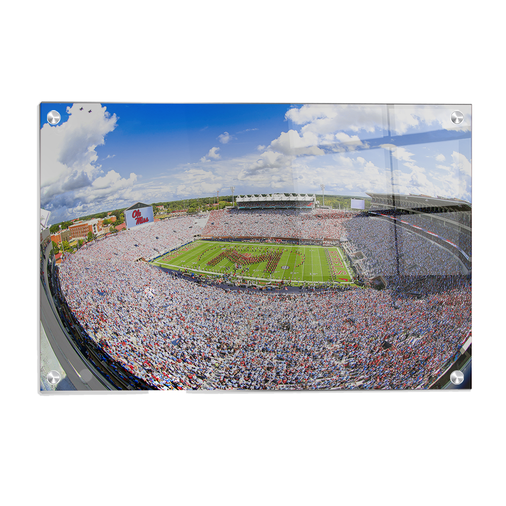 Ole Miss Rebels - Ole Miss White Out - College Wall Art #Canvas