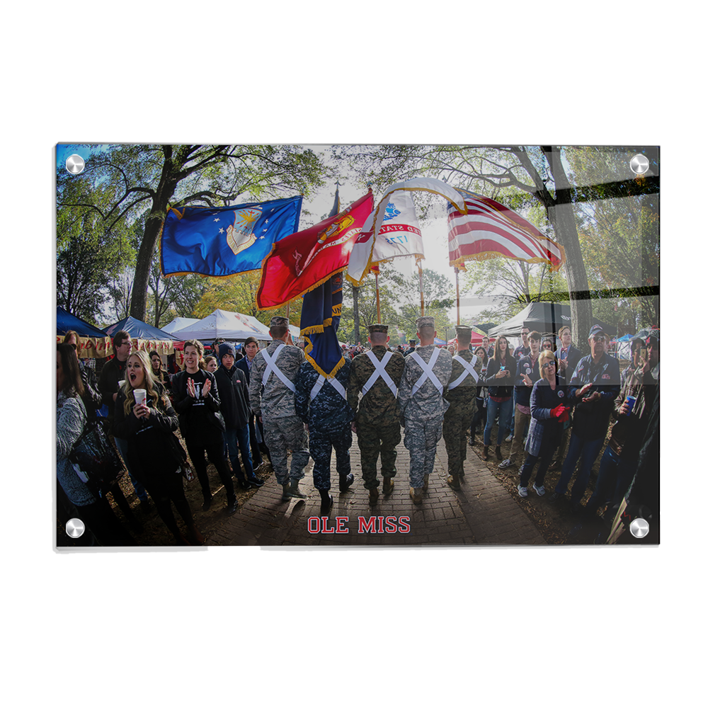 Ole Miss Rebels - Military Walk of Champions - College Wall Art #Canvas