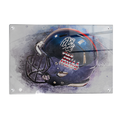 Ole Miss Rebels - Military Appreciation Day Helmet - College Wall Art #Acrylic