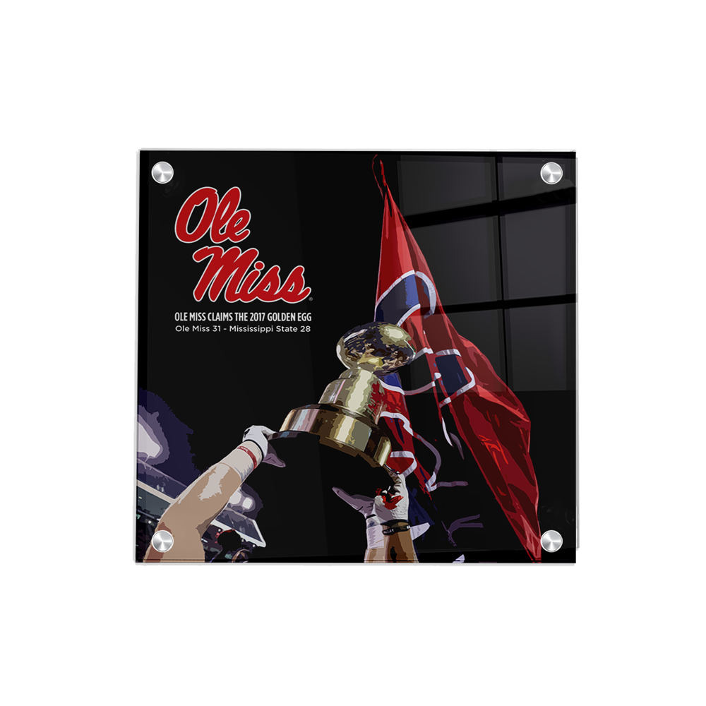 Ole Miss Rebels - Ole Miss Claims the Golden Egg - College Wall Art #Canvas