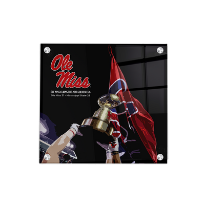 Ole Miss Rebels - Ole Miss Claims the Golden Egg - College Wall Art #Acrylic