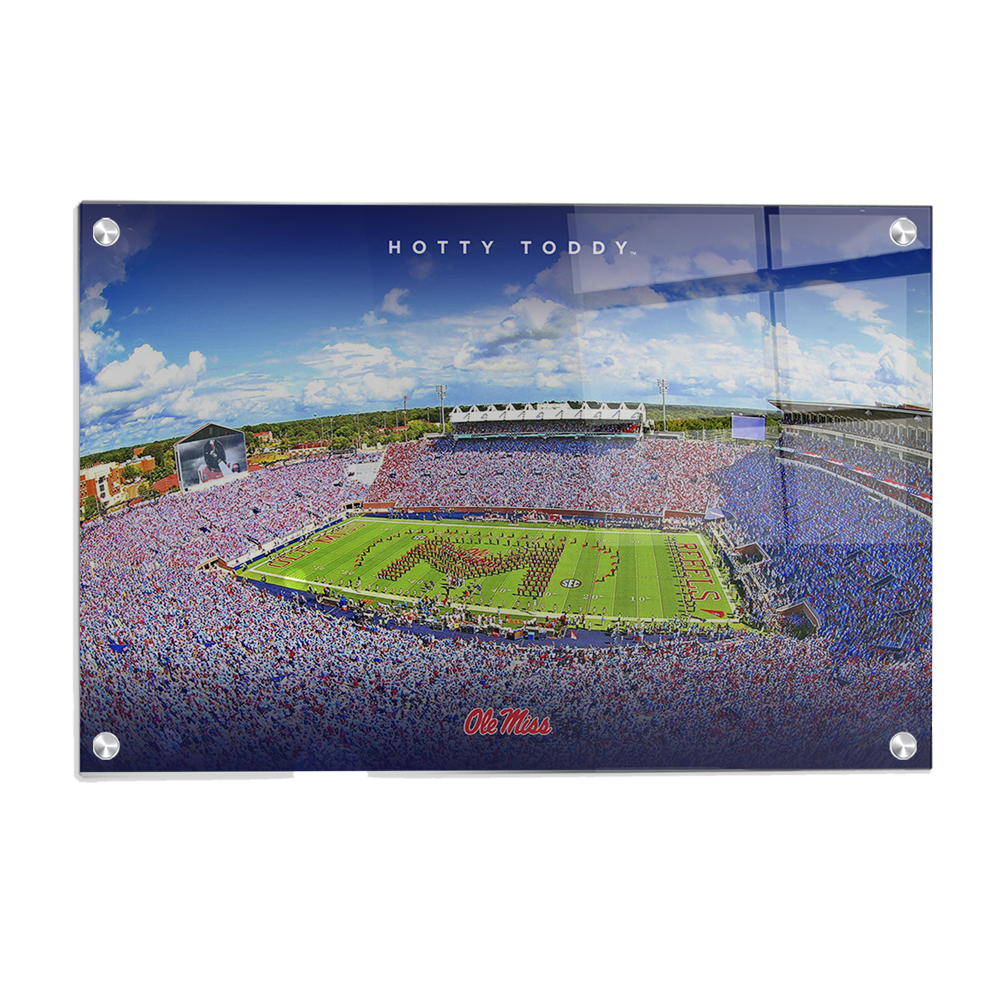 Ole Miss Rebels - Hotty Toddy - College Wall Art #Canvas