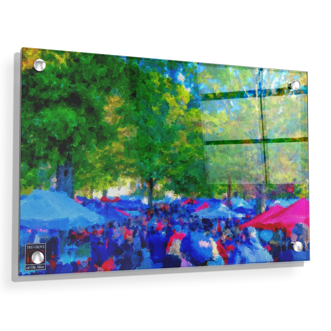 Ole Miss Rebels - The Grove Fine Art Painting - College Wall Art #Canvas