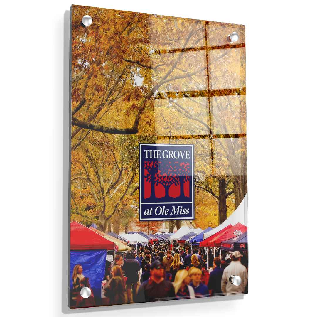 Ole Miss Rebels - Fall Grove - College Wall Art #Canvas
