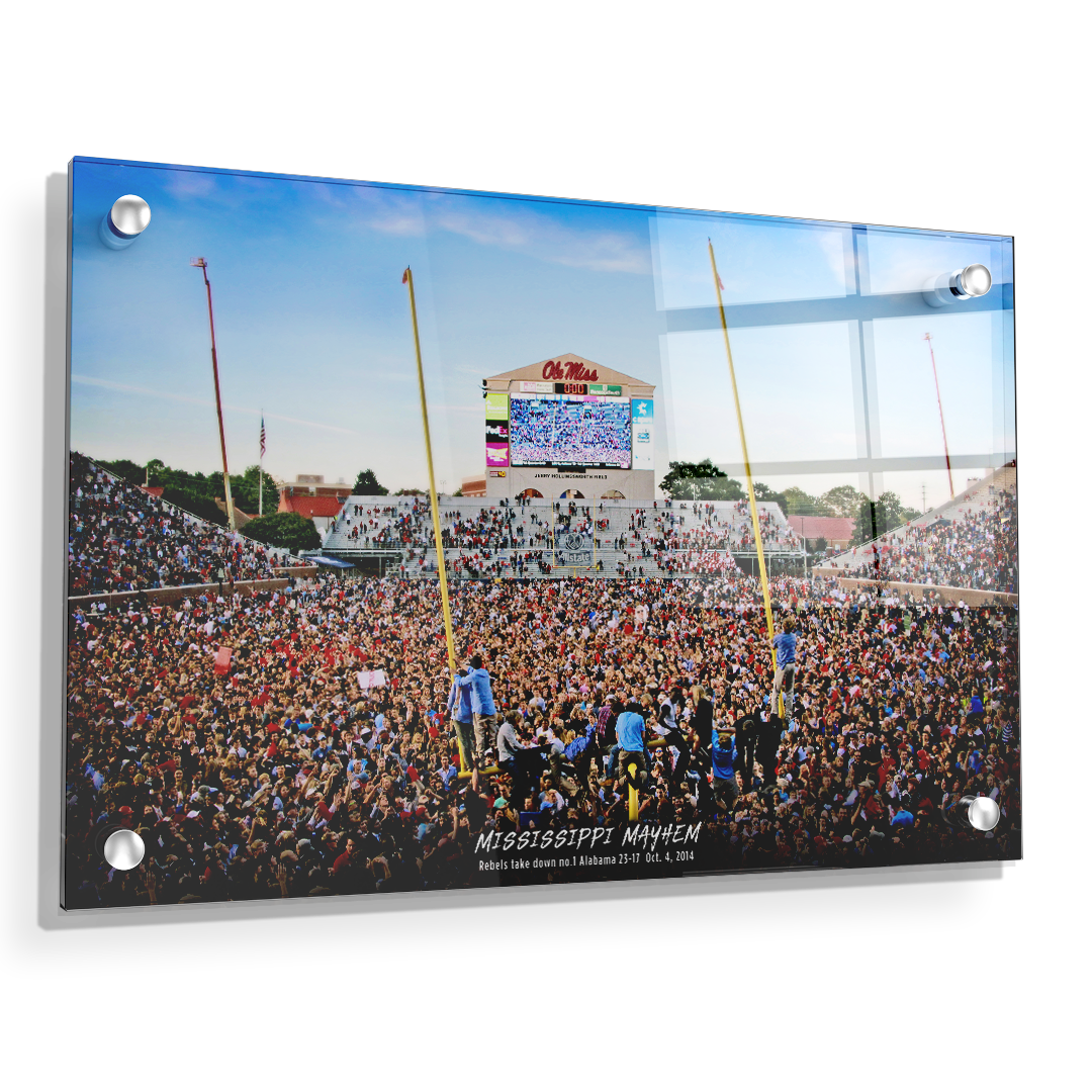 Ole Miss Rebels - Mississippi Mayhem The Win - College Wall Art #Canvas