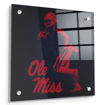 Ole Miss Rebels - Ole Miss Red & Blue - College Wall Art #Acrylic