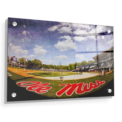 Ole Miss Rebels - Ole Miss Batting Practice - College Wall Art #Acrylic