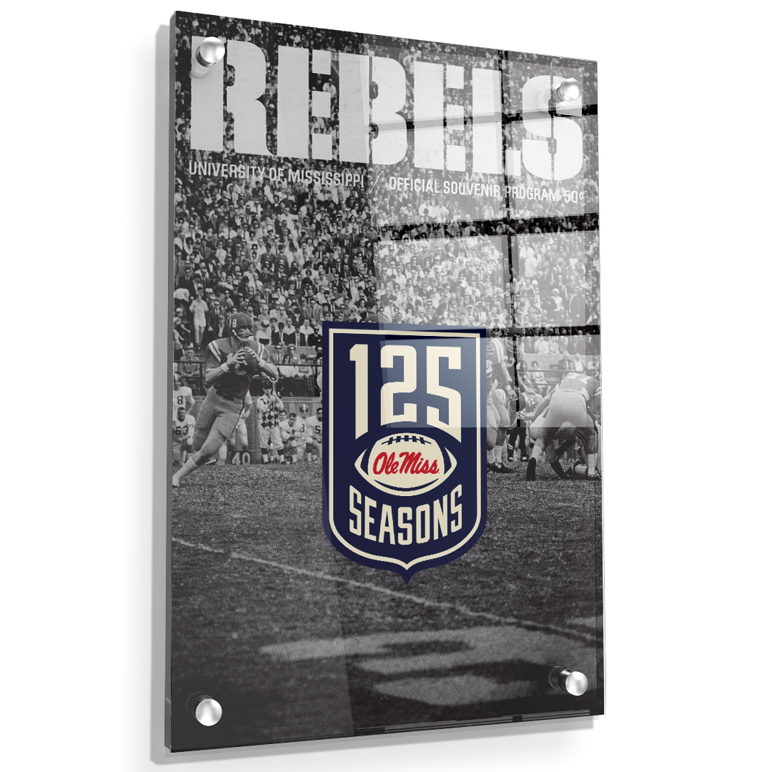 Ole Miss Rebels - REBELS 125 Years - College Wall Art #Canvas