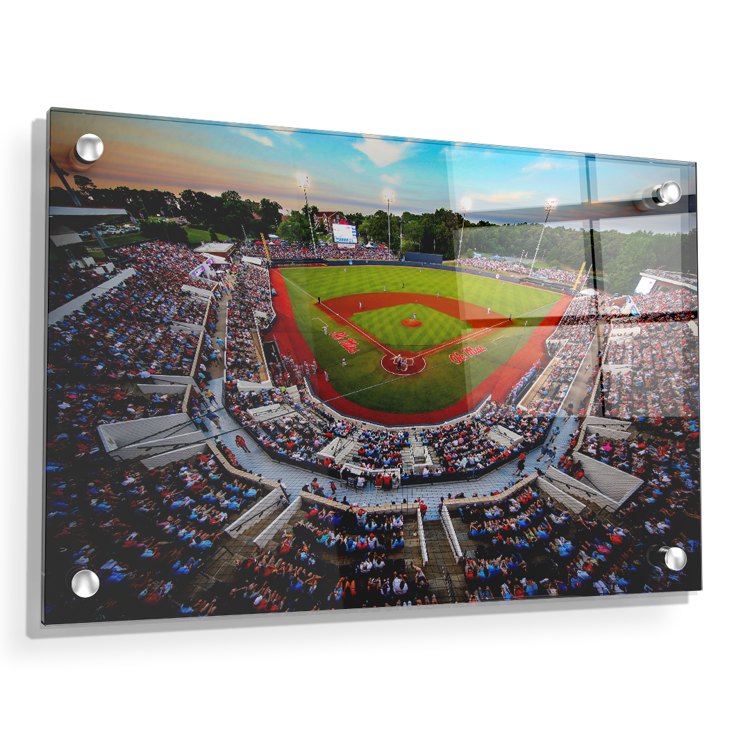 Ole Miss Rebels - Swayze Sunset - College Wall Art #Canvas