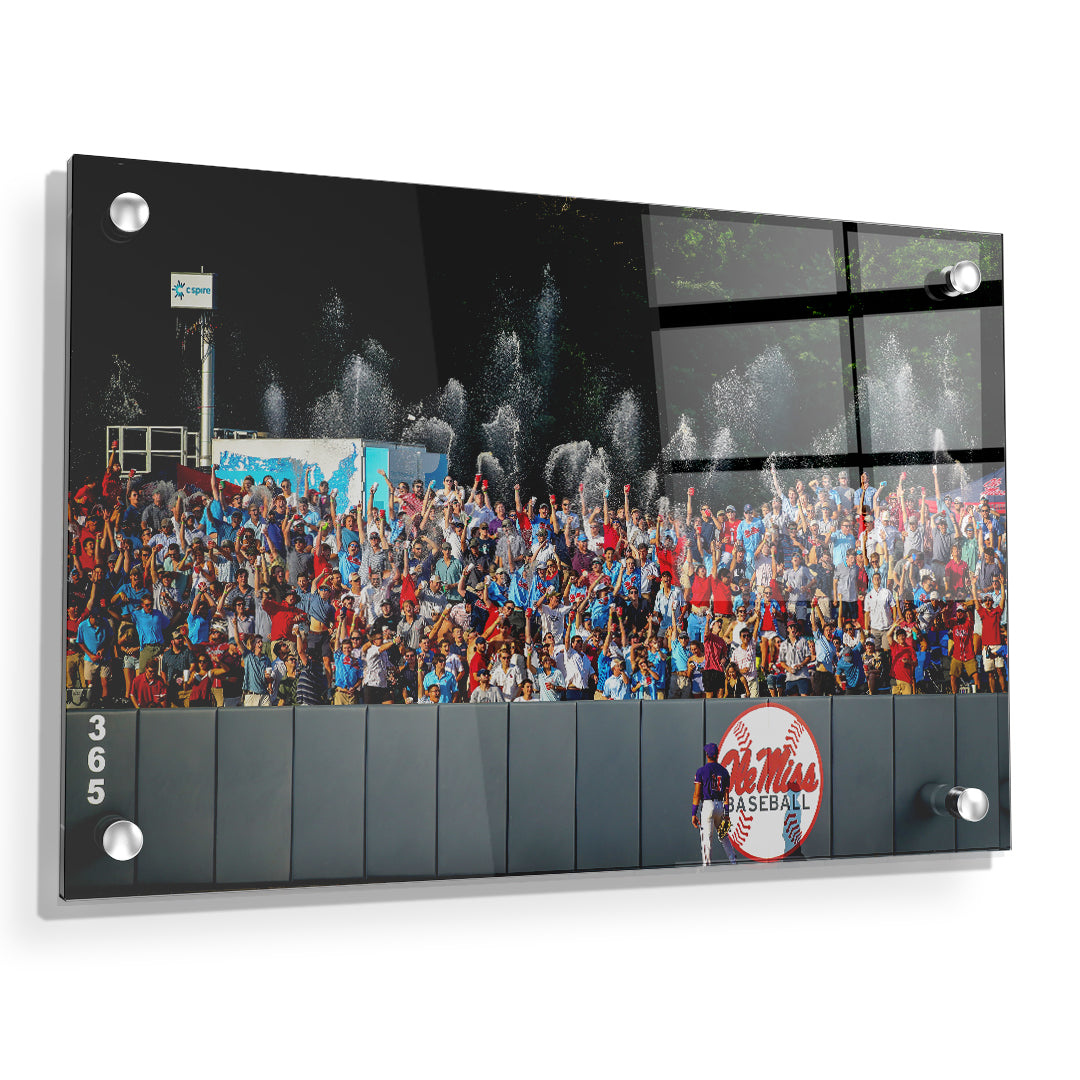 Ole Miss Rebels - Ole Miss Baseball Shower - College Wall Art #Canvas