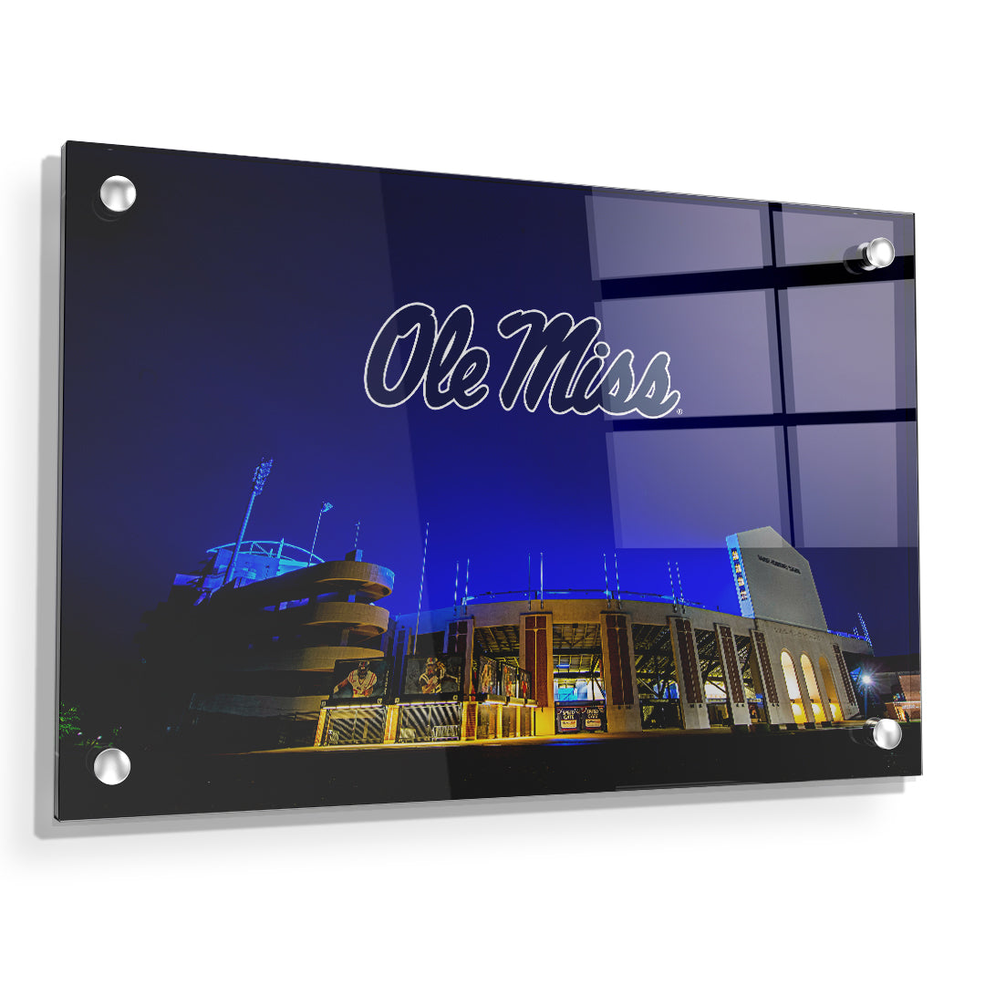 Ole Miss Rebels - Vaught Hemingway Stadium 2020 - College Wall Art #Canvas
